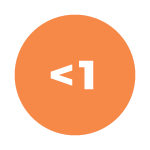 orange circle that says